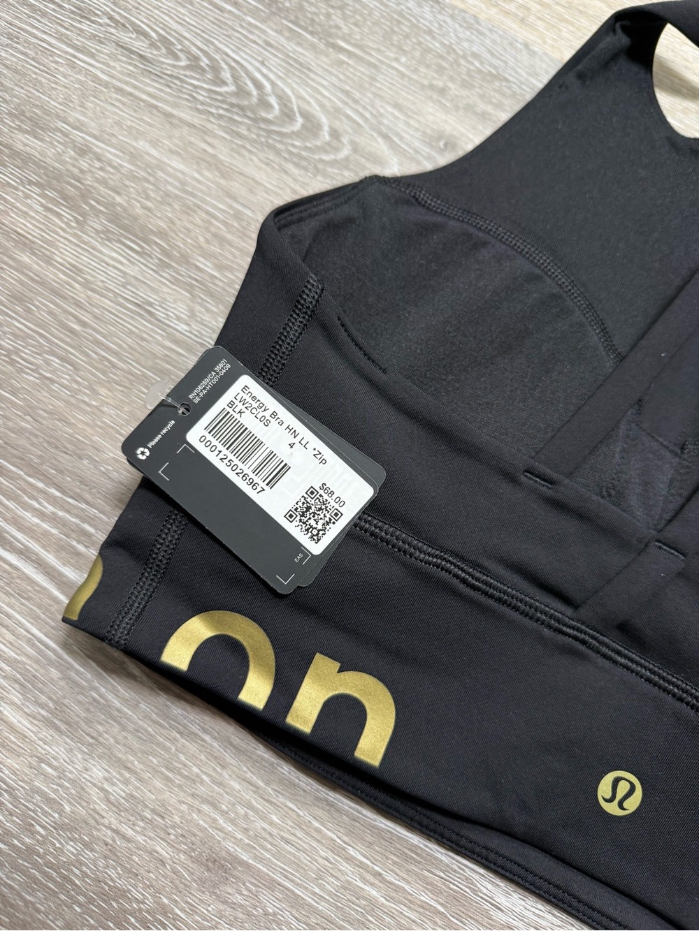 Lululemon Energy Bra Zip Special Edition - Black - Picture 3 of 4